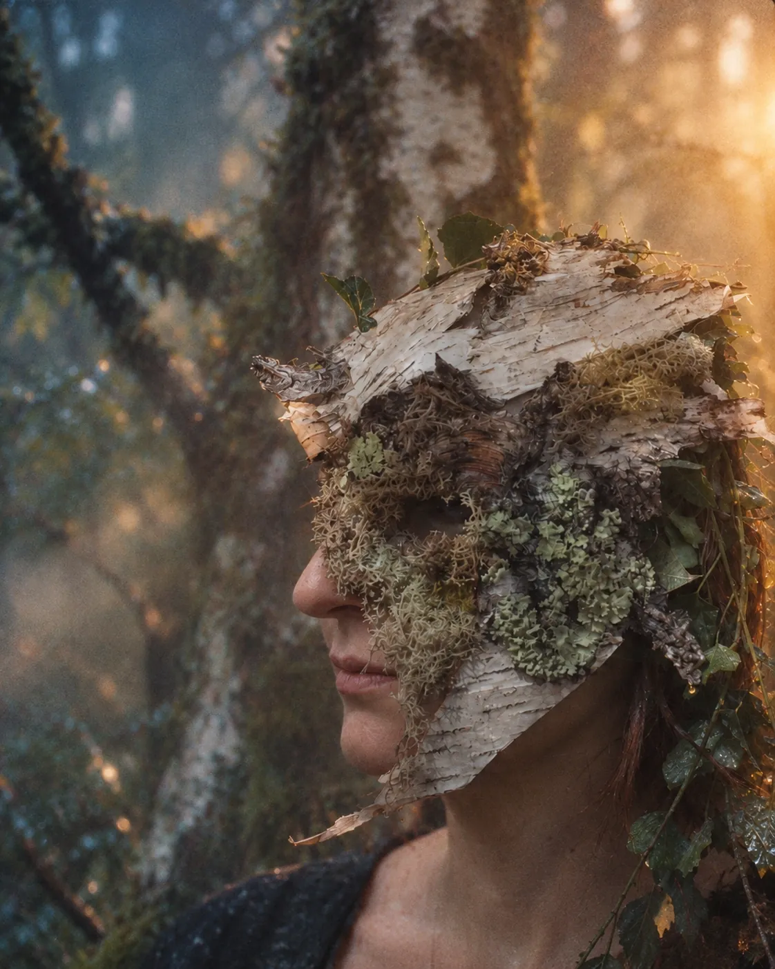 Le masque, en forêt